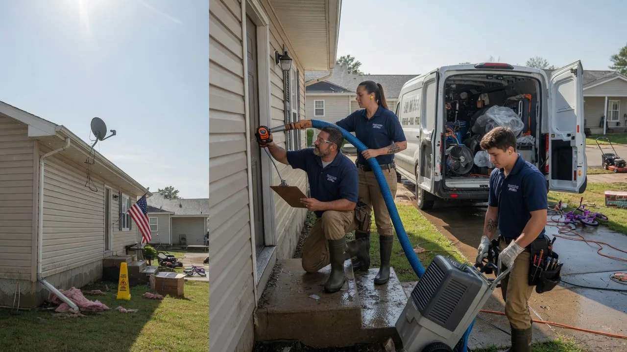 Ceiling Water Damage Restoration in Lees Summit, MO near me